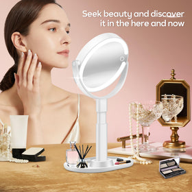 B Beauty Planet held in hand to show scale for tabletop portability