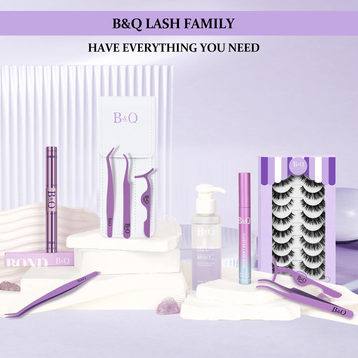 B&Qaugen applicator in use placing strip lash accurately