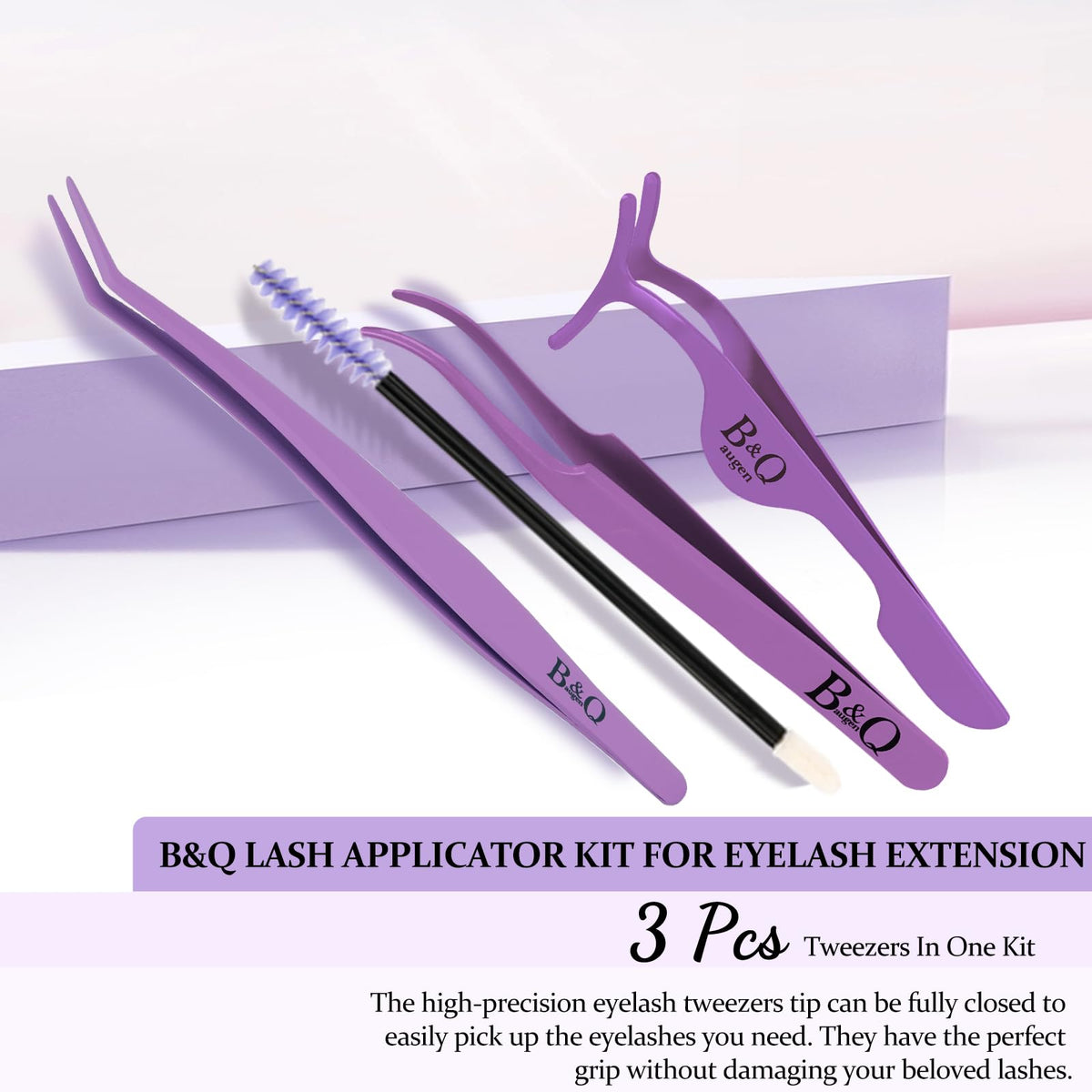 B&Qaugen three tweezers close-up illustrating precision