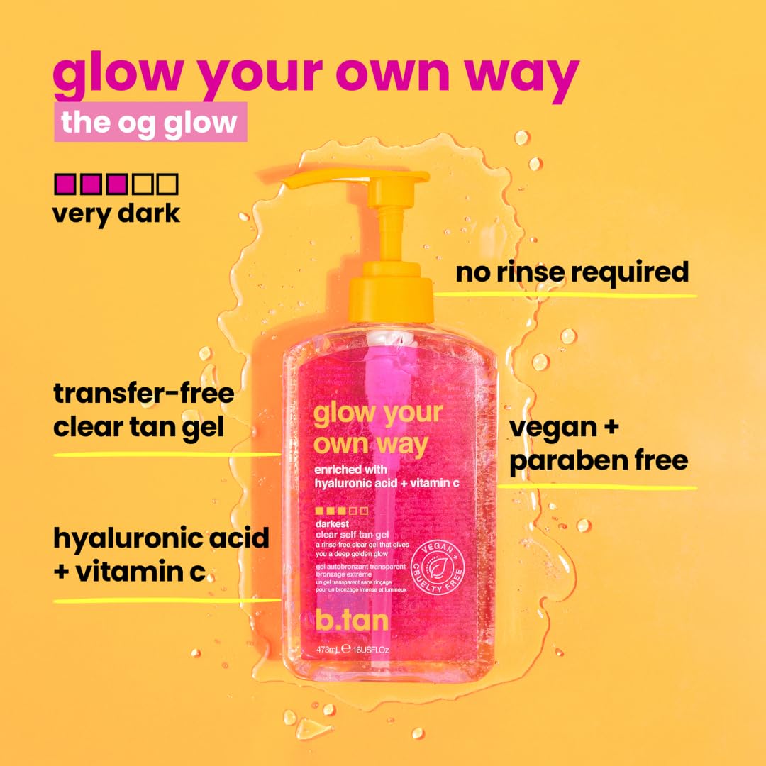 B.TAN close-up of clear formula emphasizing transfer-resistant finish