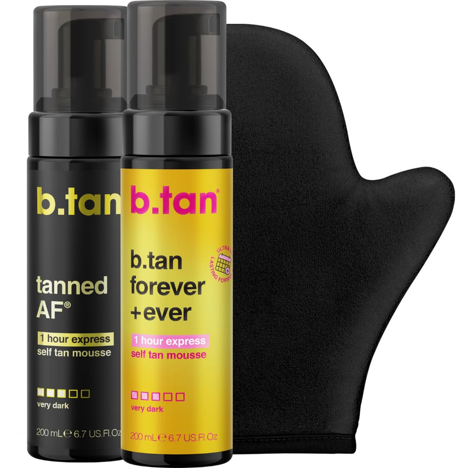 B.TAN front packaging showing bundle contents and fast 1-hour benefit