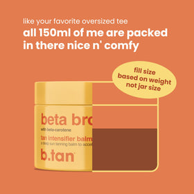 B.TAN gel on fingertips melting to balm for quick application