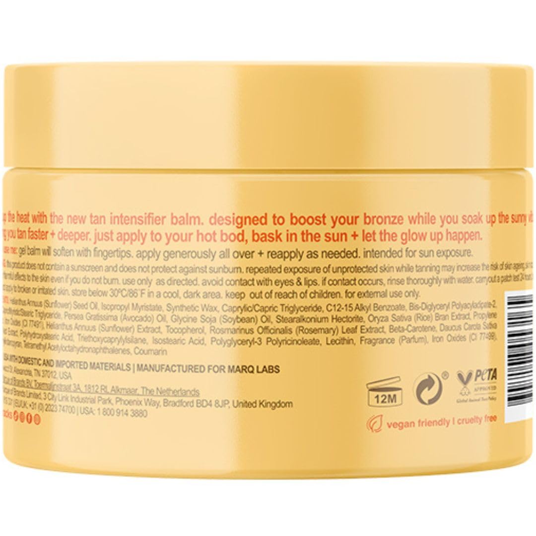 B.TAN open jar revealing smooth balm texture for easy spread