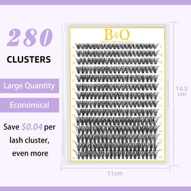 B&Qaugen clusters arranged on tray, variety of 9–16mm lengths for styling options