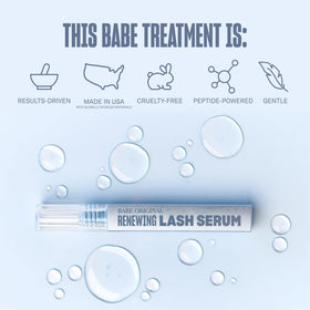 BABE ORIGINAL on a bathroom shelf with other beauty items, routine-friendly benefit