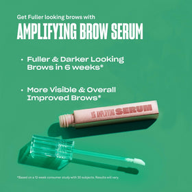 BABE ORIGINAL applying serum along brow line to target sparse areas and shape