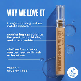 BABE ORIGINAL applying serum to lash line demonstrating easy single-swipe use