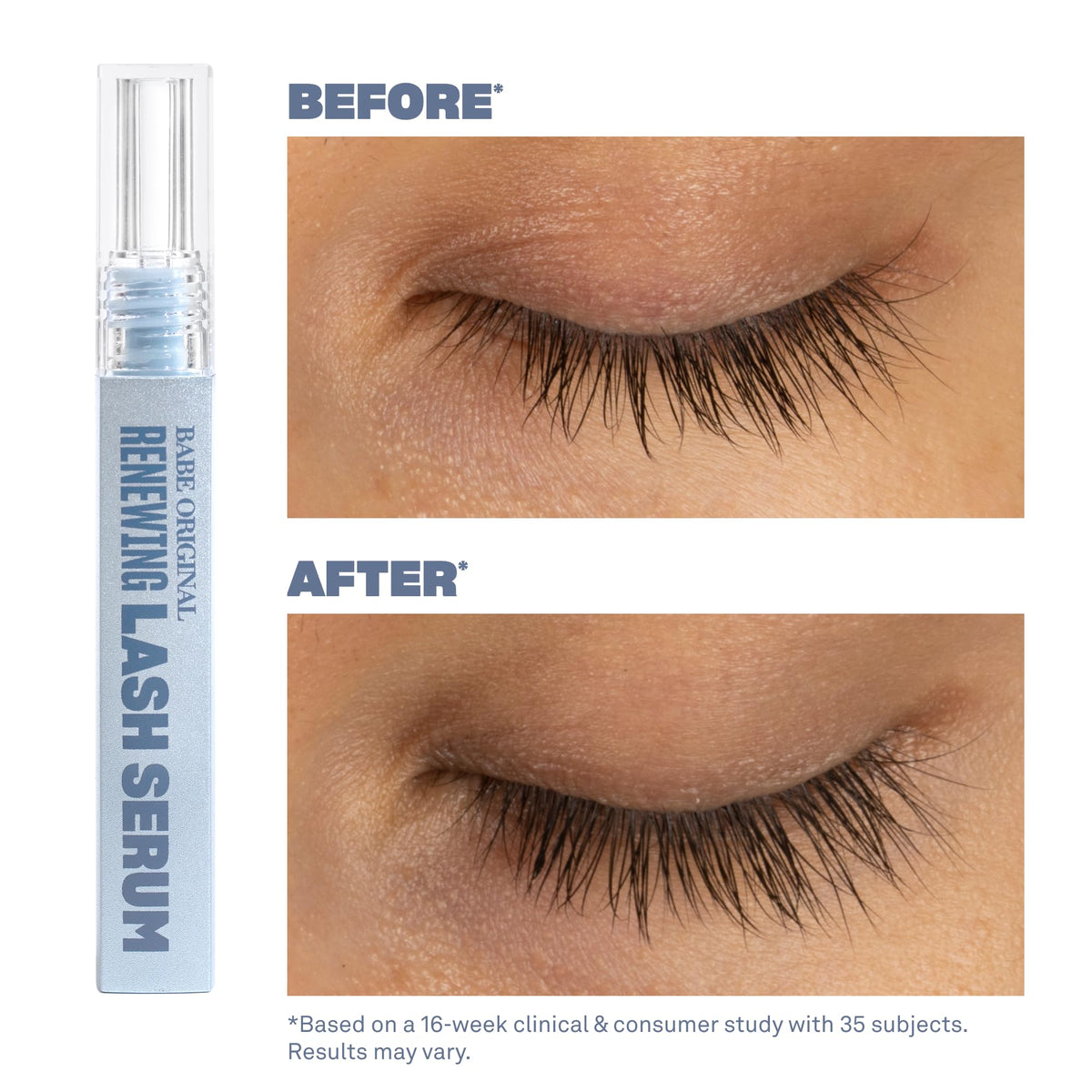 BABE ORIGINAL serum applicator close-up, precise wand for easy nightly application