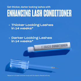 Babe Original applied along upper lash line showing easier styling and conditioning