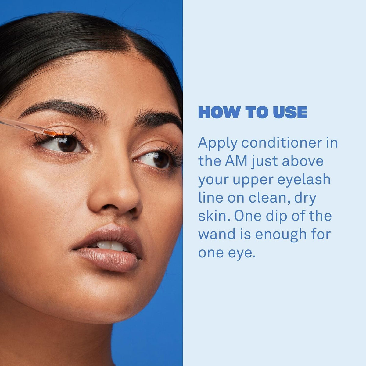 Babe Original usage demonstration on model showing quick nightly swipe benefit