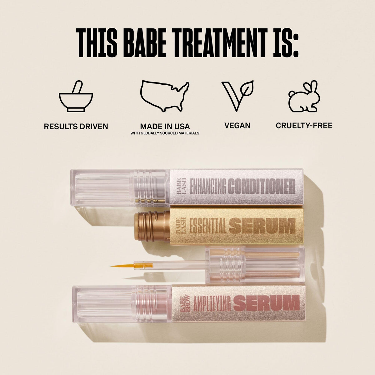 BABE ORIGINAL minis in hand showing compact size and six-week supply