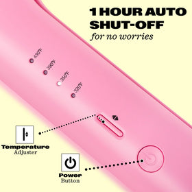 Babe Waves temperature controls view showing four heat settings and quick adjustments