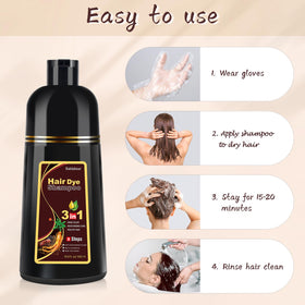 Bablabear close-up of dye foam lather on hair strands, highlights thorough gray coverage benefit