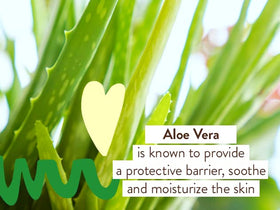 Close-up of cooling gel texture from Babo Botanicals for fast non-sticky hydration