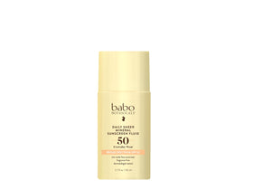 Babo Botanicals front packaging showing SPF50 protection for face