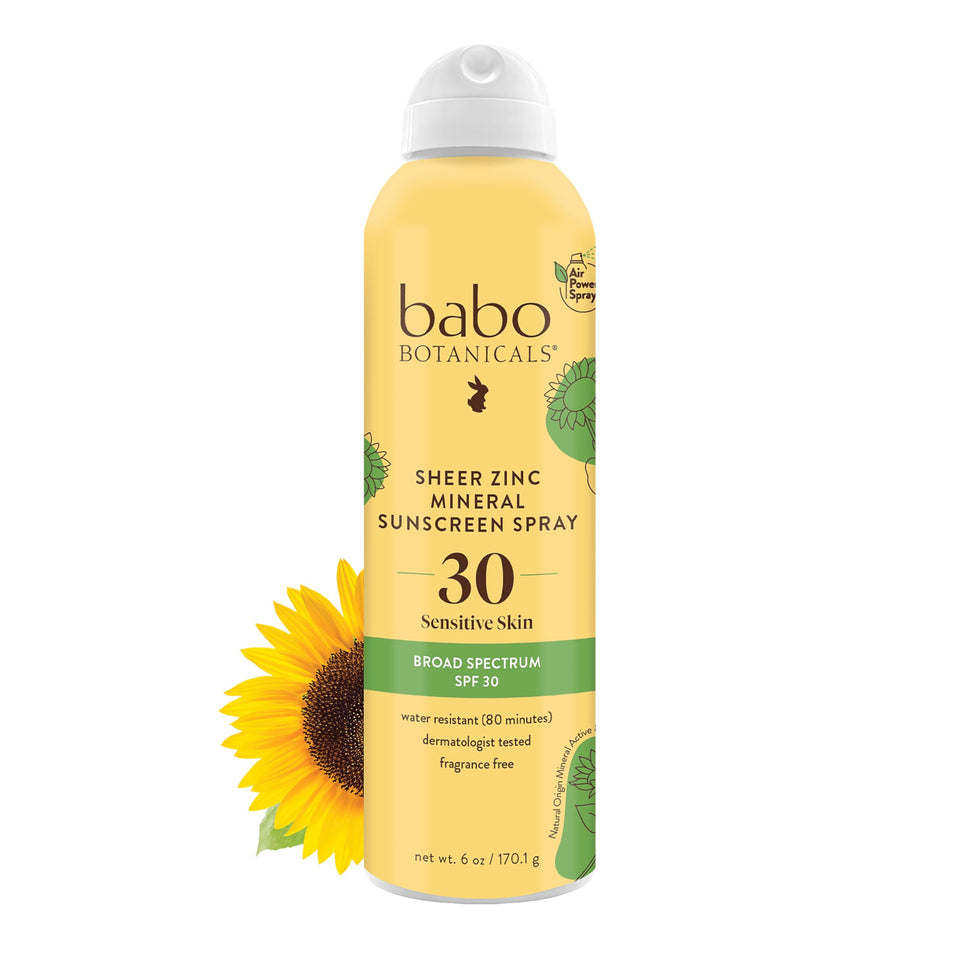 Babo Botanicals front packaging showing SPF30 and fragrance-free benefits