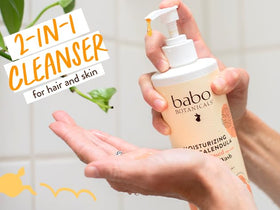 BABO Botanicals calendula flower close-up showing sustainably sourced calming benefit