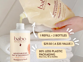 BABO Botanicals oat ingredient close-up highlighting soothing hydration benefit
