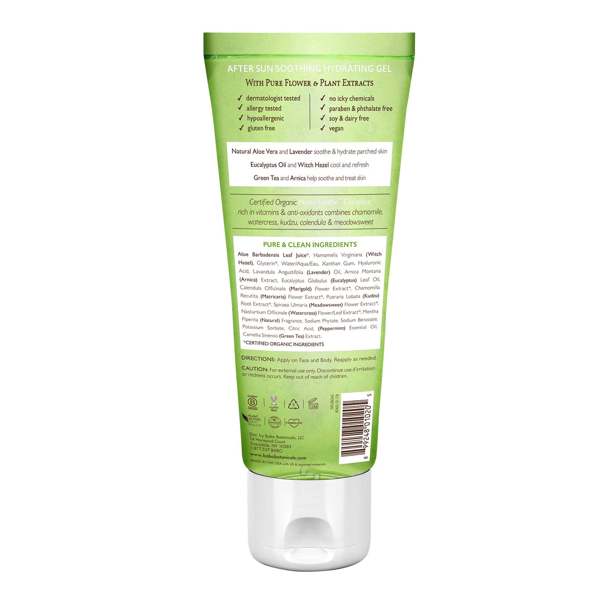 Babo Botanicals label close-up highlighting clean ingredients and usage