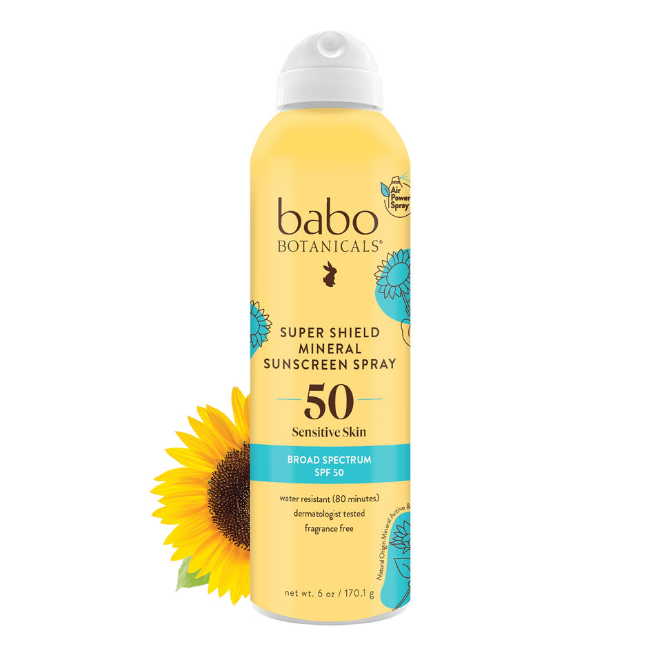 Babo Botanicals front packaging showing SPF 50 and sheer mineral benefits