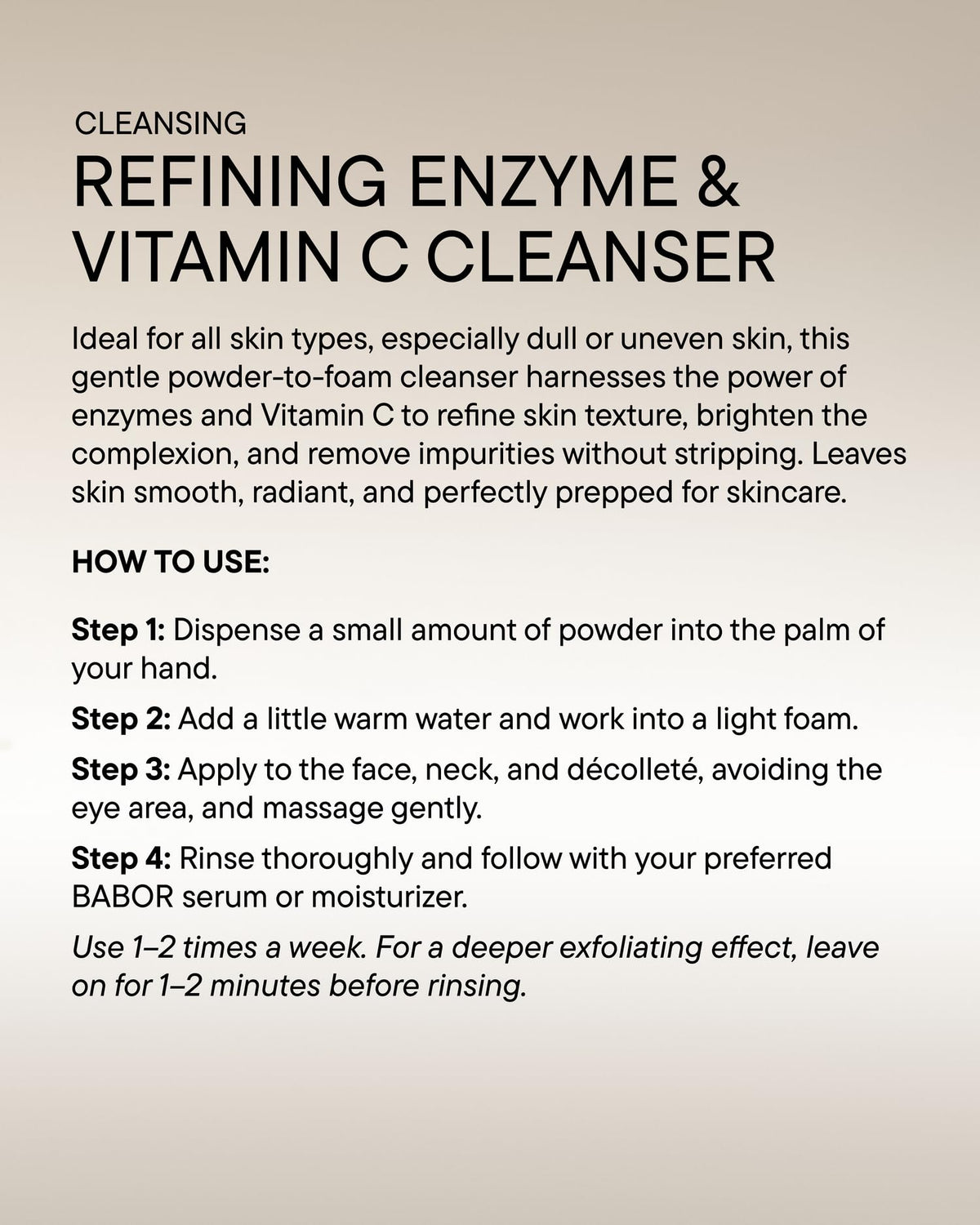 BABOR lifestyle image of applying cleanser in morning skincare routine