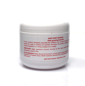 Baby Don't Bald oil texture close-up showing smooth blend with jojoba for hydration