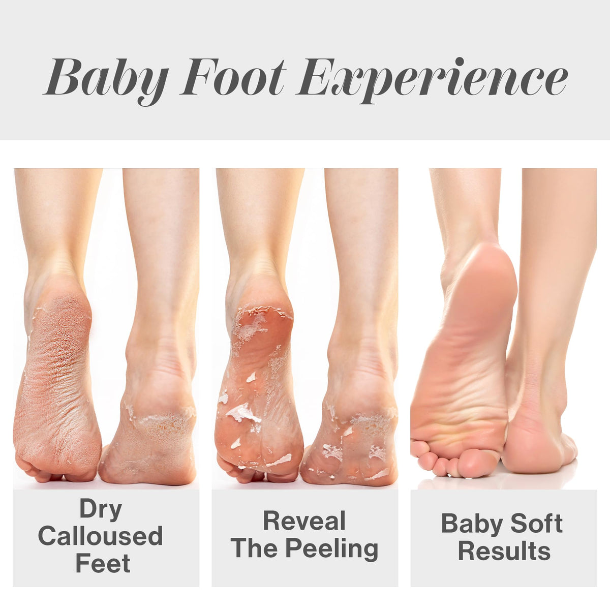 Baby Foot applied in bathroom showing comfortable at-home spa experience