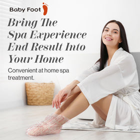 Baby Foot peeling progress on feet showing smoother skin results