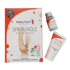 Baby Foot smoothing scrub close-up texture showing gentle buffing action for smooth skin