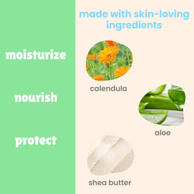 Baby Magic used on a baby after bath showing soothing moisturizing benefit