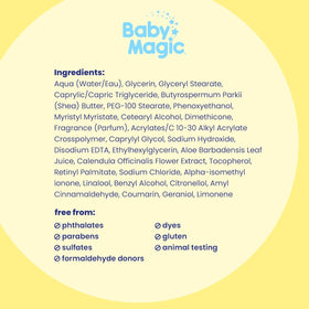 Baby Magic concept image with vanilla and oats suggesting comforting scent benefit
