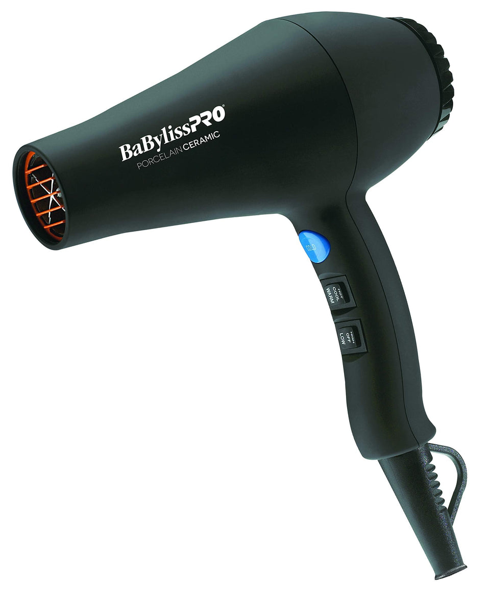BaBylissPRO Carrera2 front view showing ergonomic grip and controls for comfortable styling