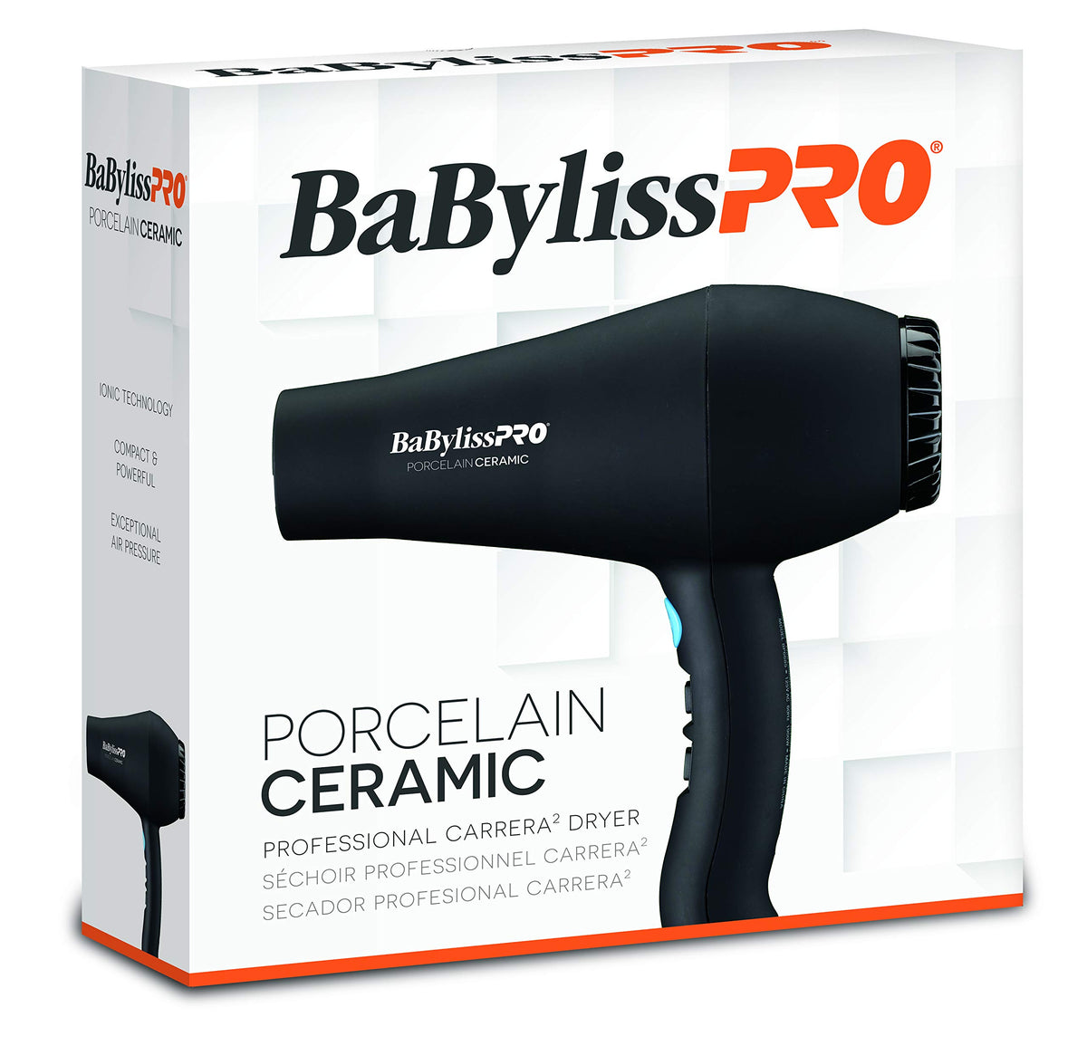 BaBylissPRO Carrera2 concentrator nozzle close-up highlighting precise airflow for smoothing