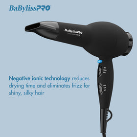 BaBylissPRO Ceramix Xtreme with concentrator nozzle directing airflow for precise smoothing