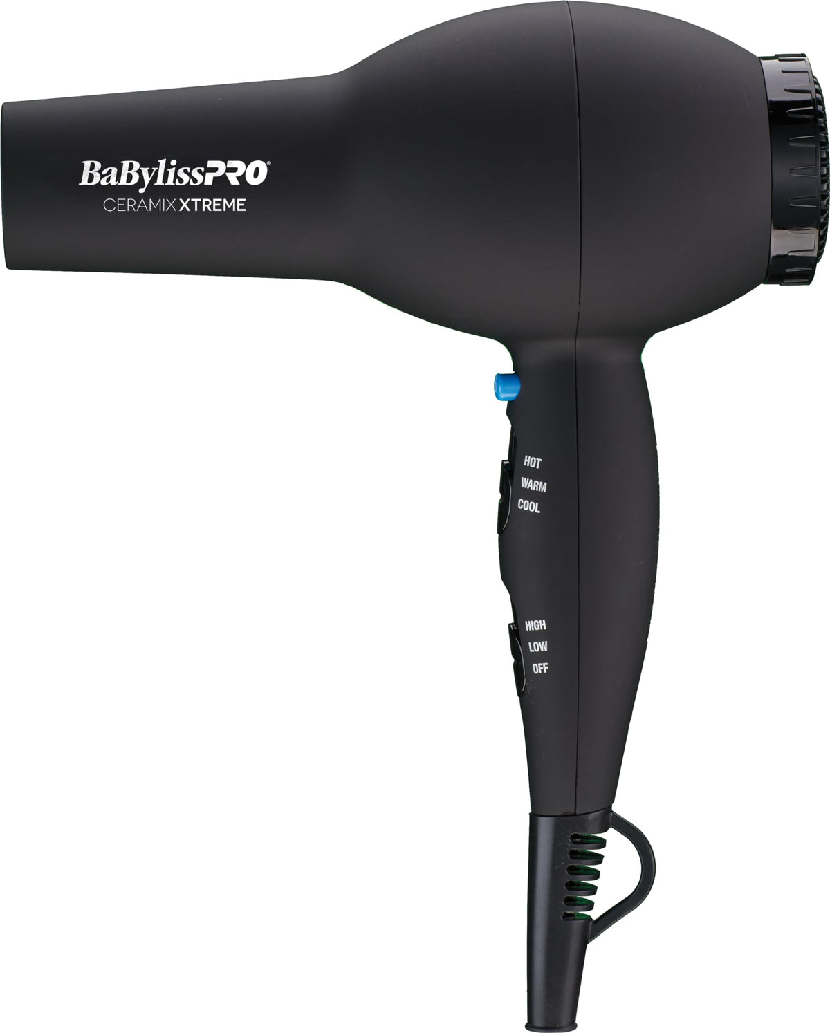 BaBylissPRO Ceramix Xtreme front view showing sleek body and controls for professional performance