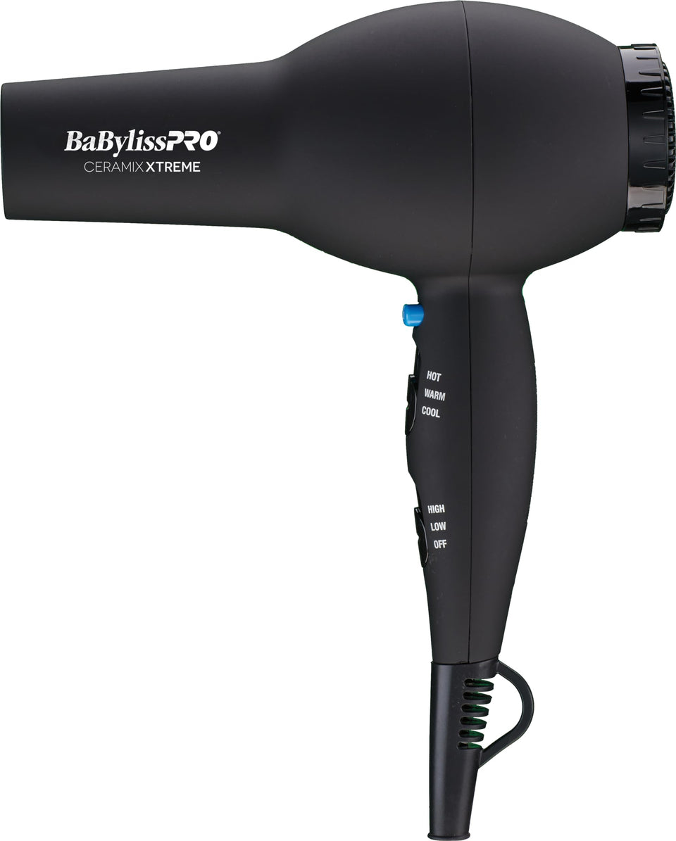 BaBylissPRO Ceramix Xtreme front view showing sleek body and controls for professional performance