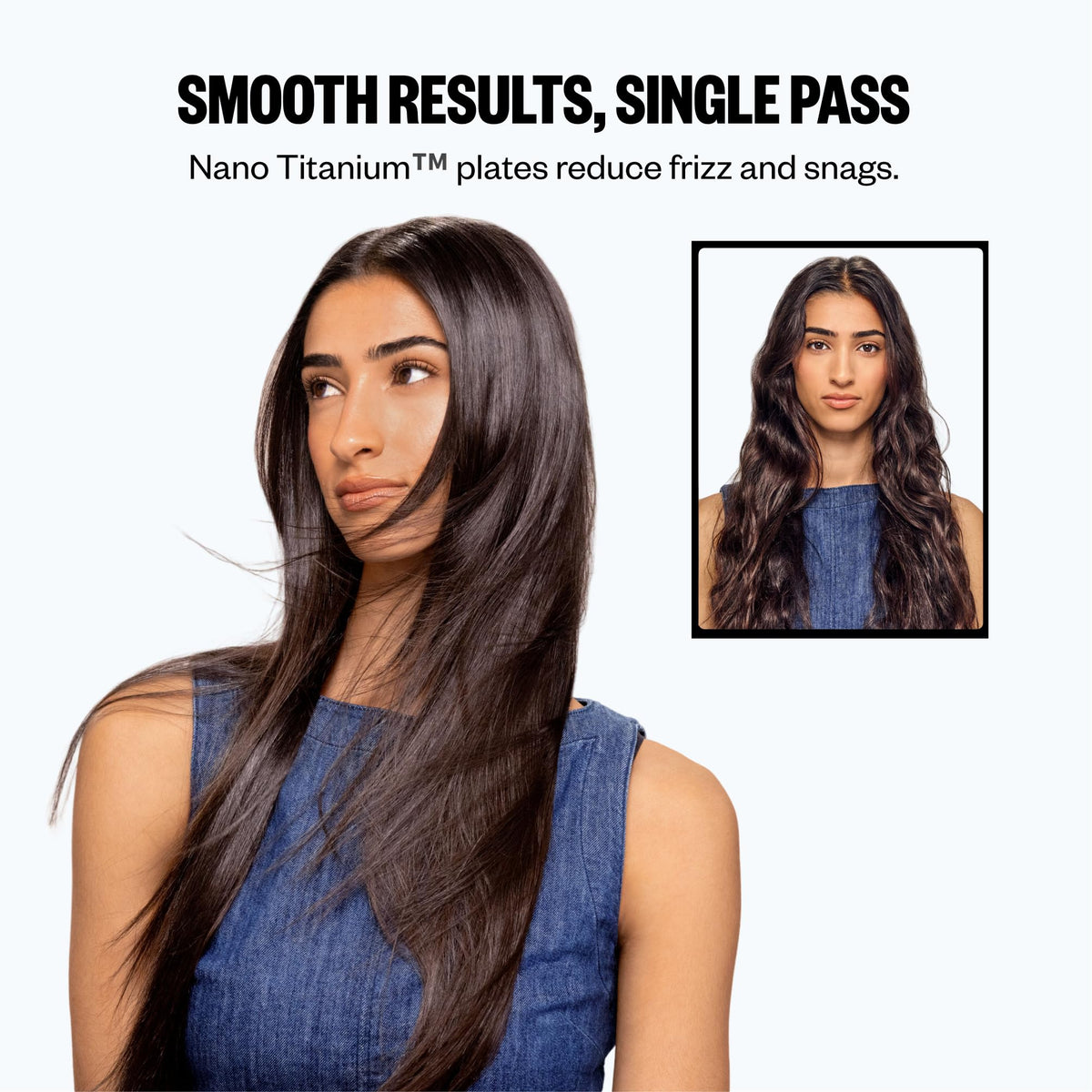 BaBylissPRO flat iron side profile highlighting slim lightweight design for comfort