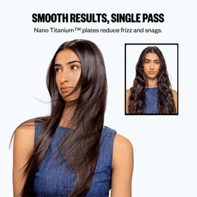 BaBylissPRO flat iron side profile highlighting slim lightweight design for comfort