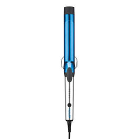BaBylissPRO front view of extra-long curling iron showing full tool and benefits