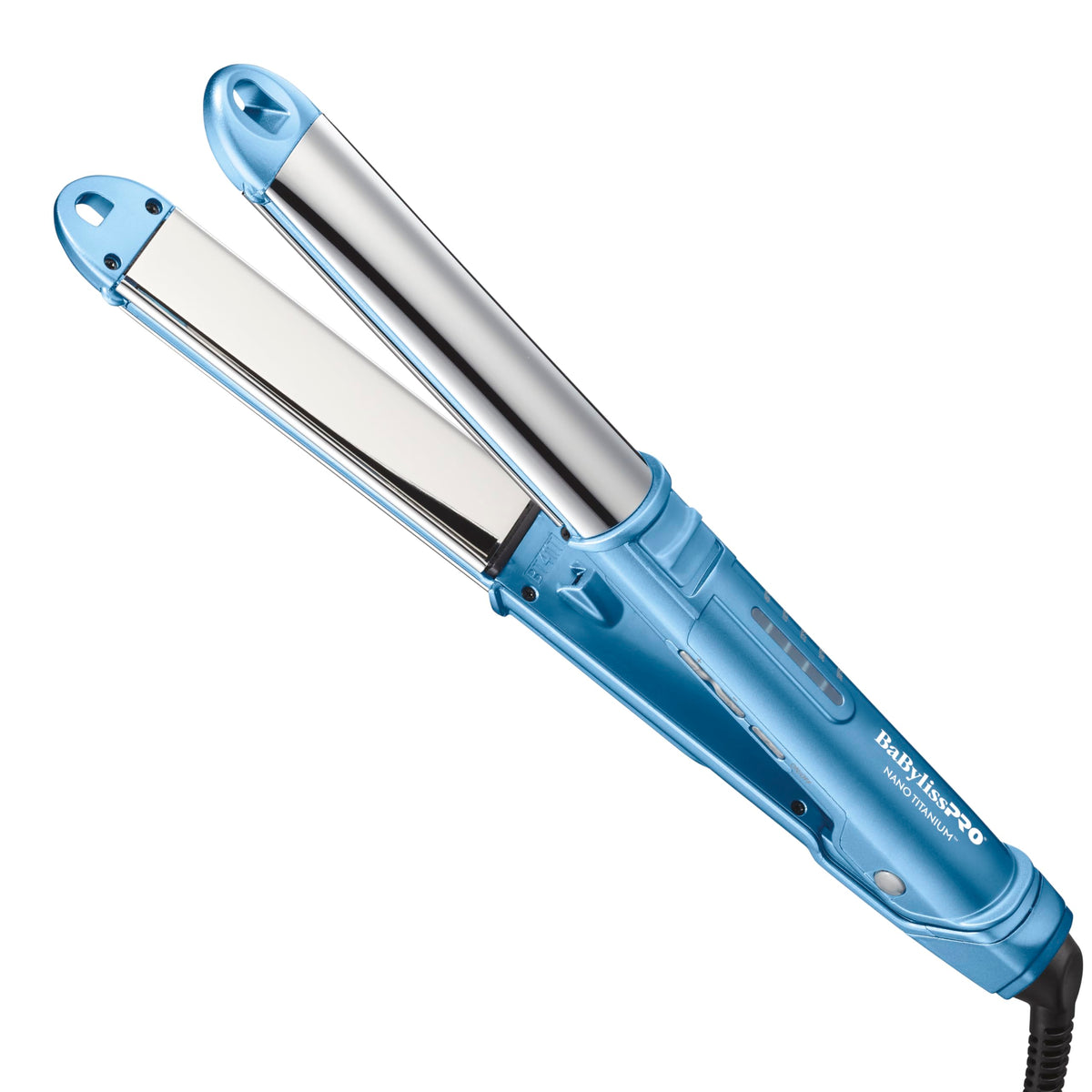BaBylissPRO front view showing iron ergonomics and quick styling benefit