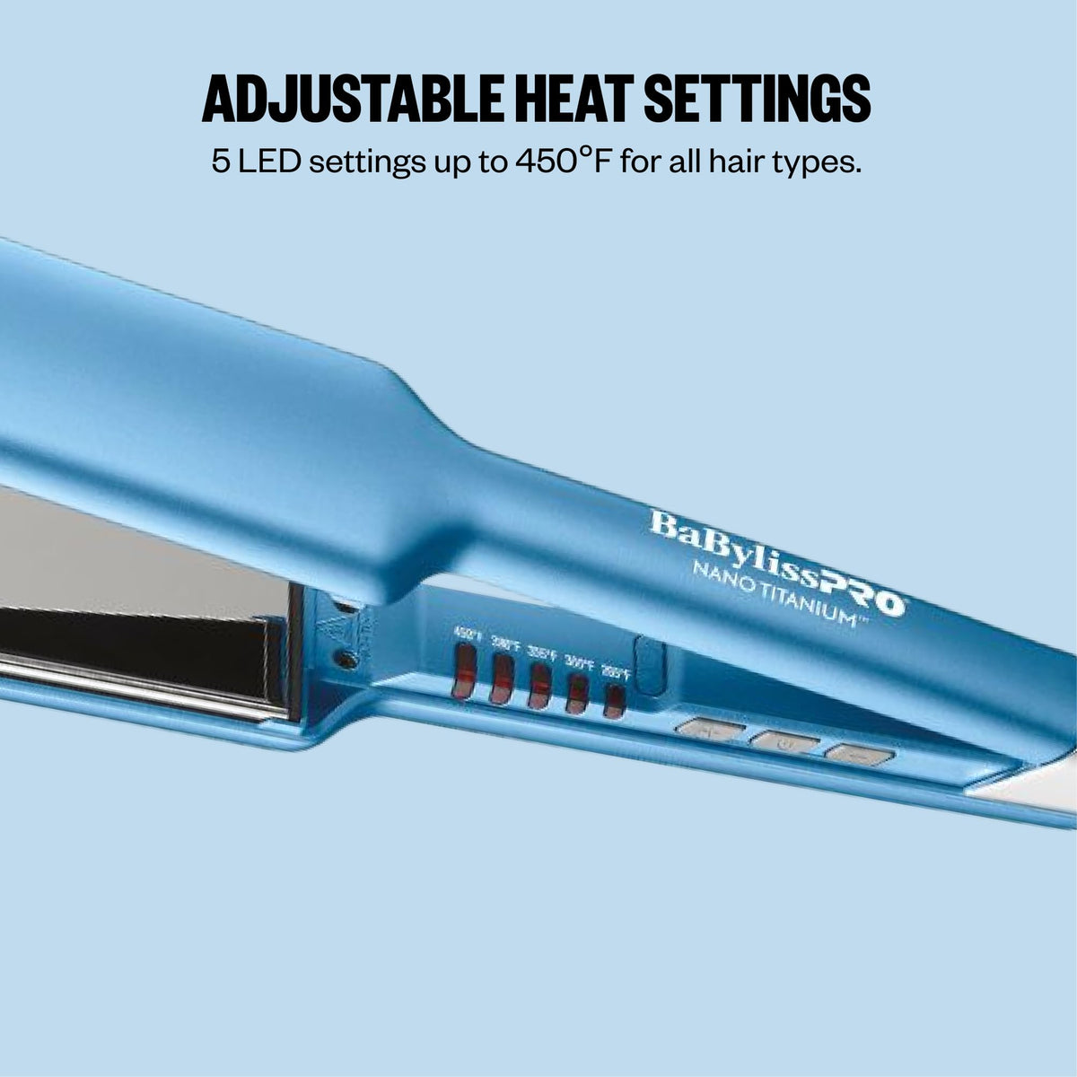 BaBylissPRO full-length floating plates demonstrating even contact for fewer passes