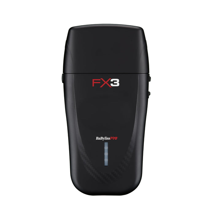 BaBylissPRO shaver front view showing sleek housing and controls for professional handling