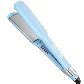 BaBylissPRO iced blue front view showing sleek design and ergonomic grip for comfortable styling