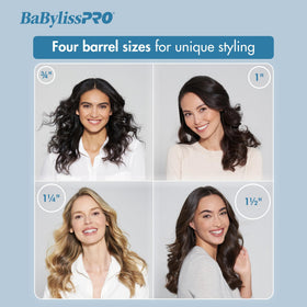 BaBylissPRO styling in hand creating textured waves for precise curl control