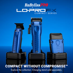 BaBylissPRO in-use on scalp for clean touch-ups and professional finish