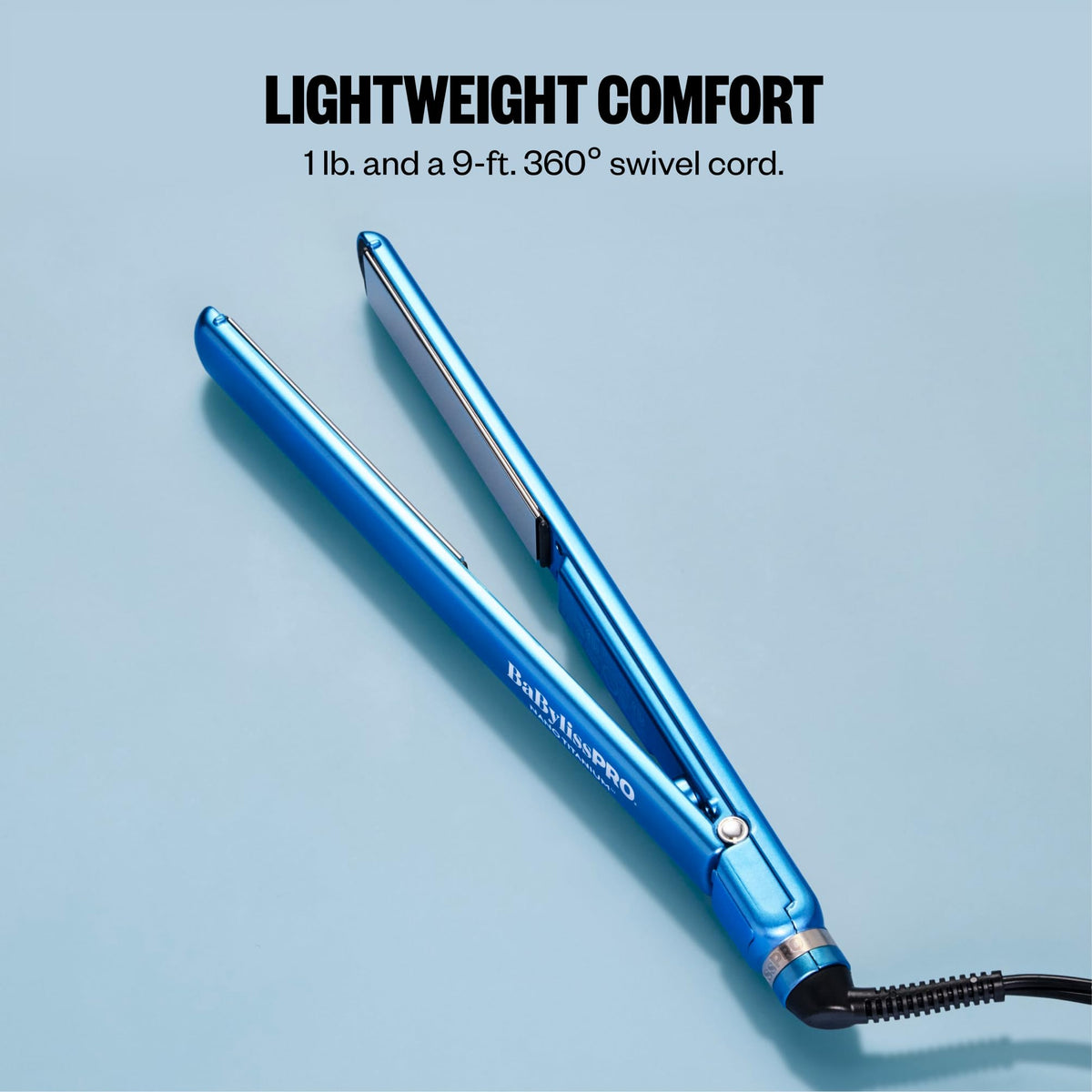 BaBylissPRO LED temperature display demonstrating 50 heat settings for control