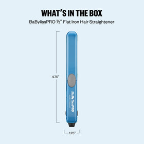 BaBylissPRO mini iron packed in luggage showing dual-voltage travel readiness