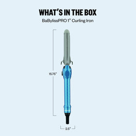 BaBylissPRO packaging and label highlighting model, temperature range, and features
