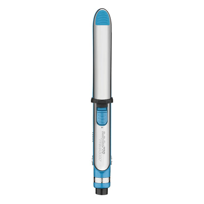 BaBylissPRO Prima front view showing sleek blue housing and plates for versatile styling