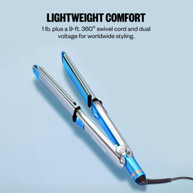 BaBylissPRO styling straight hair demonstrating fast smoothing and frizz reduction